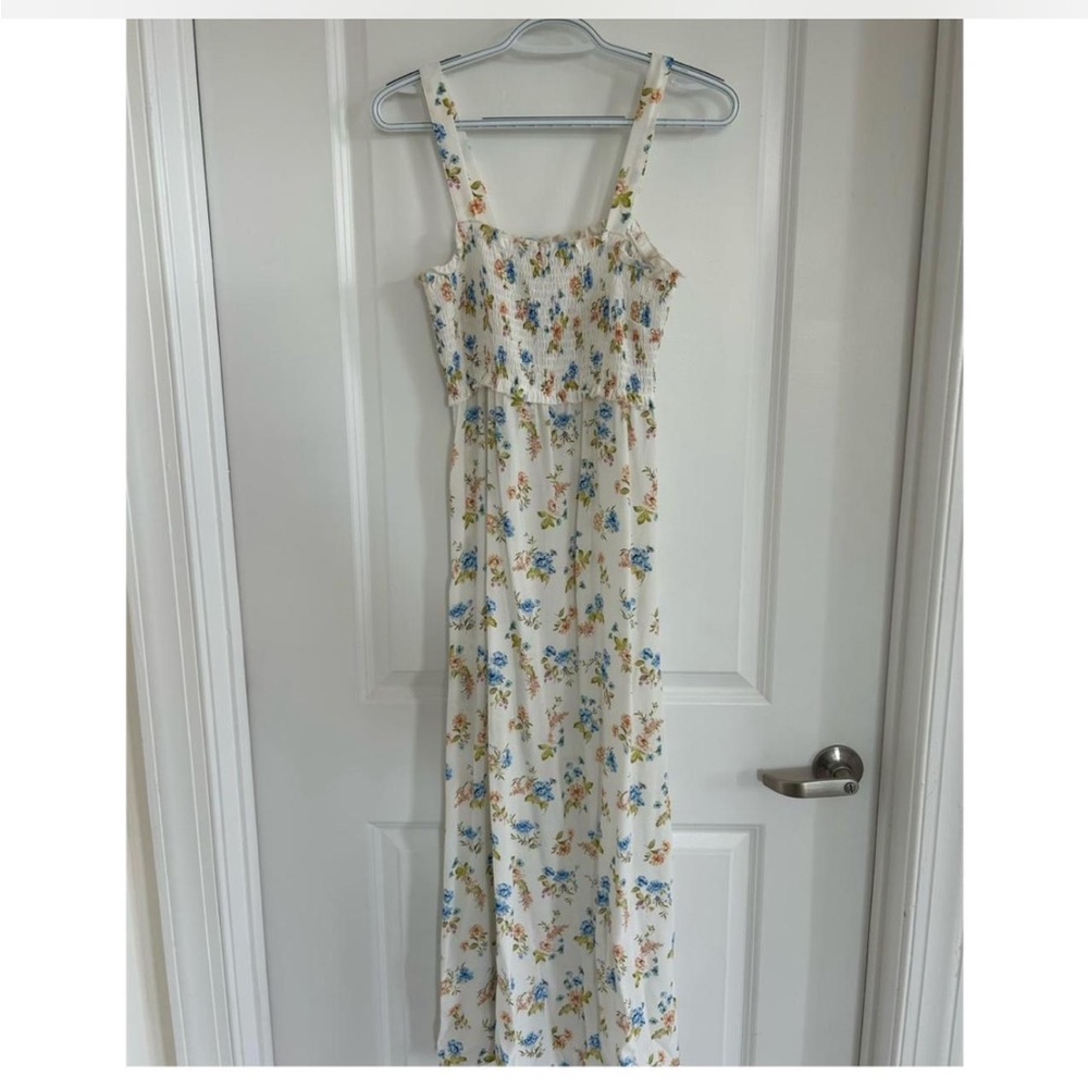 Zara Floral Maxi Dress with Straps